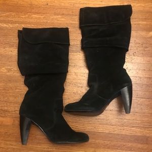 Nine West Suedes Heeled Black Boots